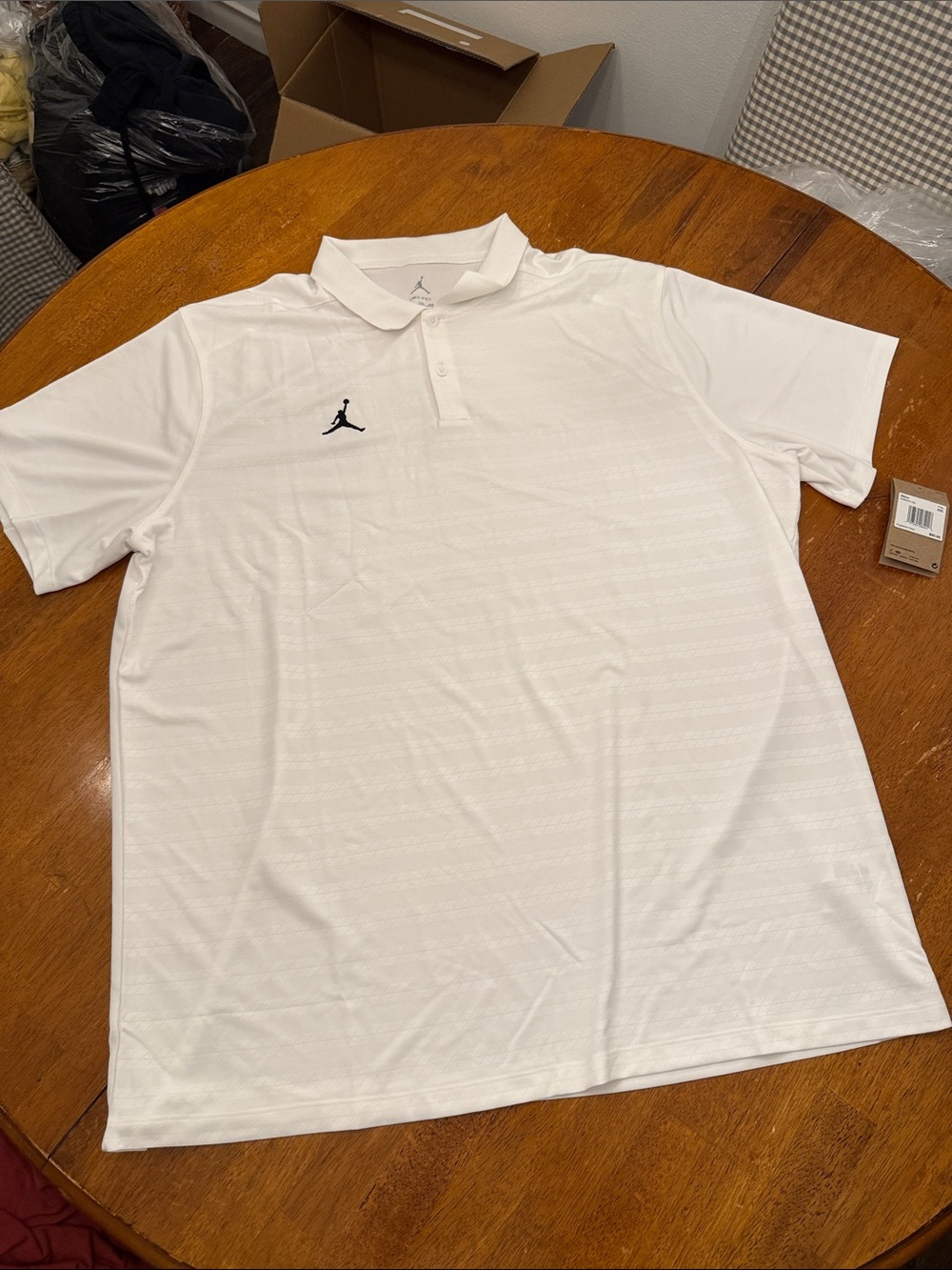 NWT Nike Jordan Dri-FIT Victory Coaches Polo White/Summit Mens Sz XXL FN6924-100